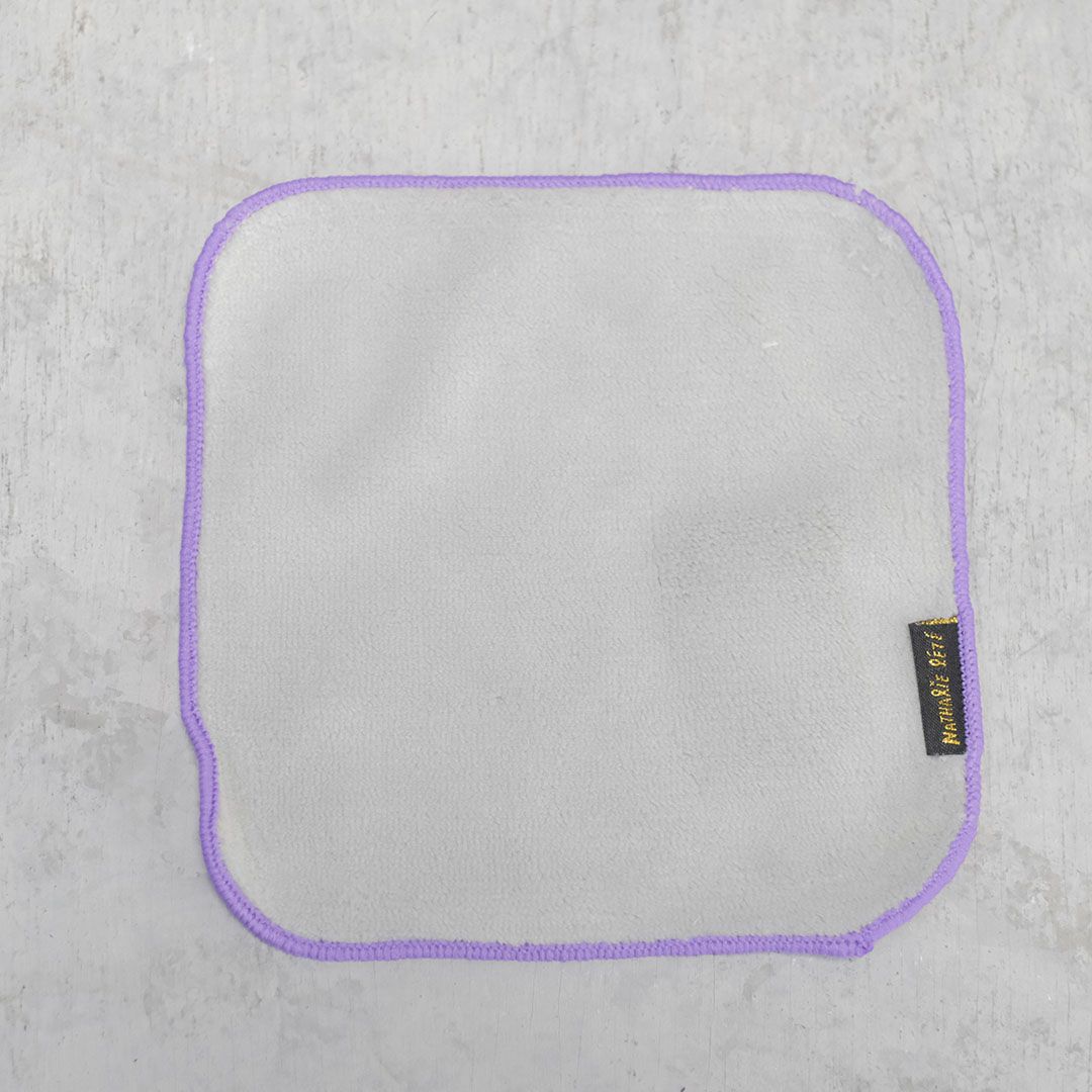 Nathalie Lete(ナタリーレテ)/ガーゼタオルハンカチくまピンク メガネ拭き スマホ拭き