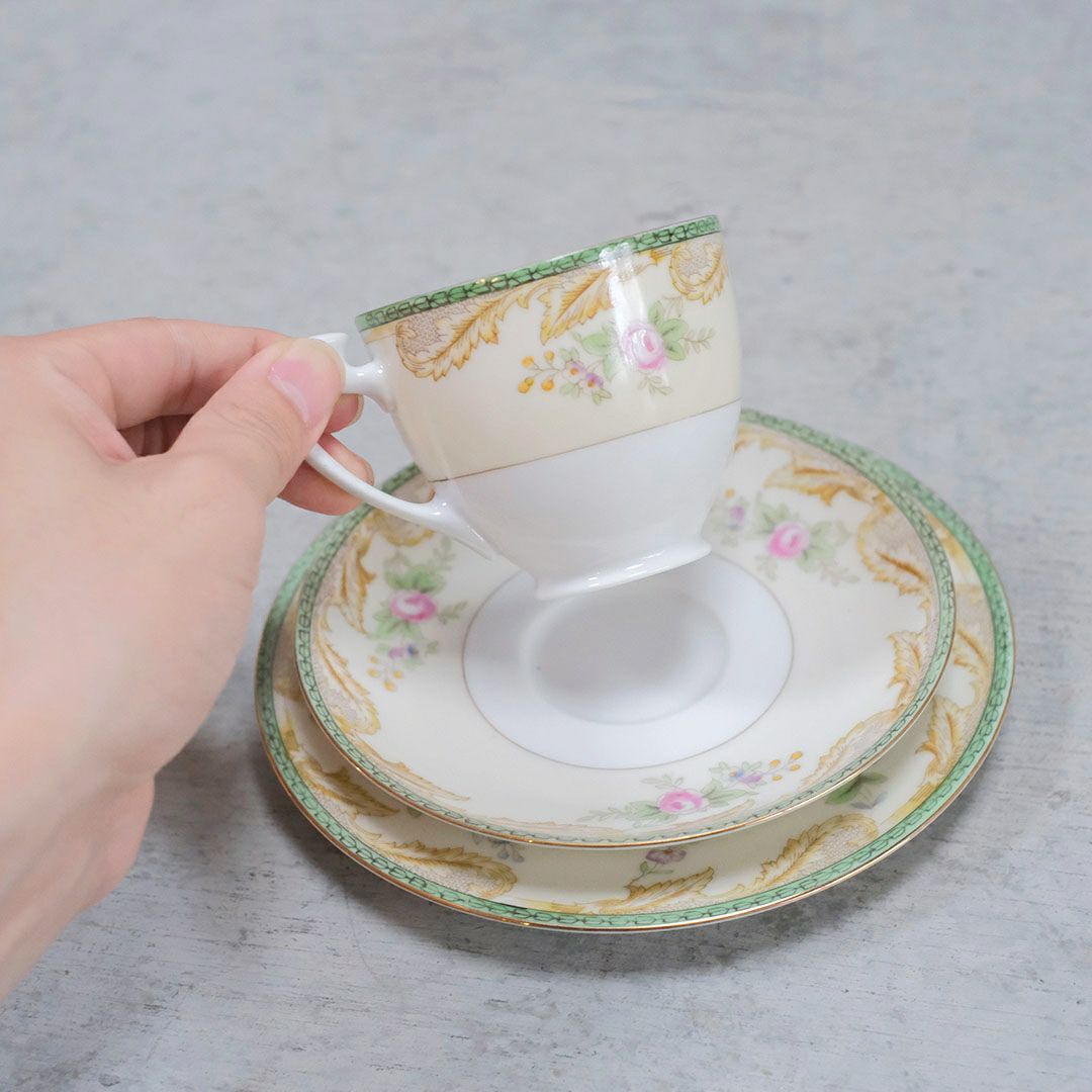 ヴィンテージティーカップトリオ Noritake ノリタケ FOREIGN2