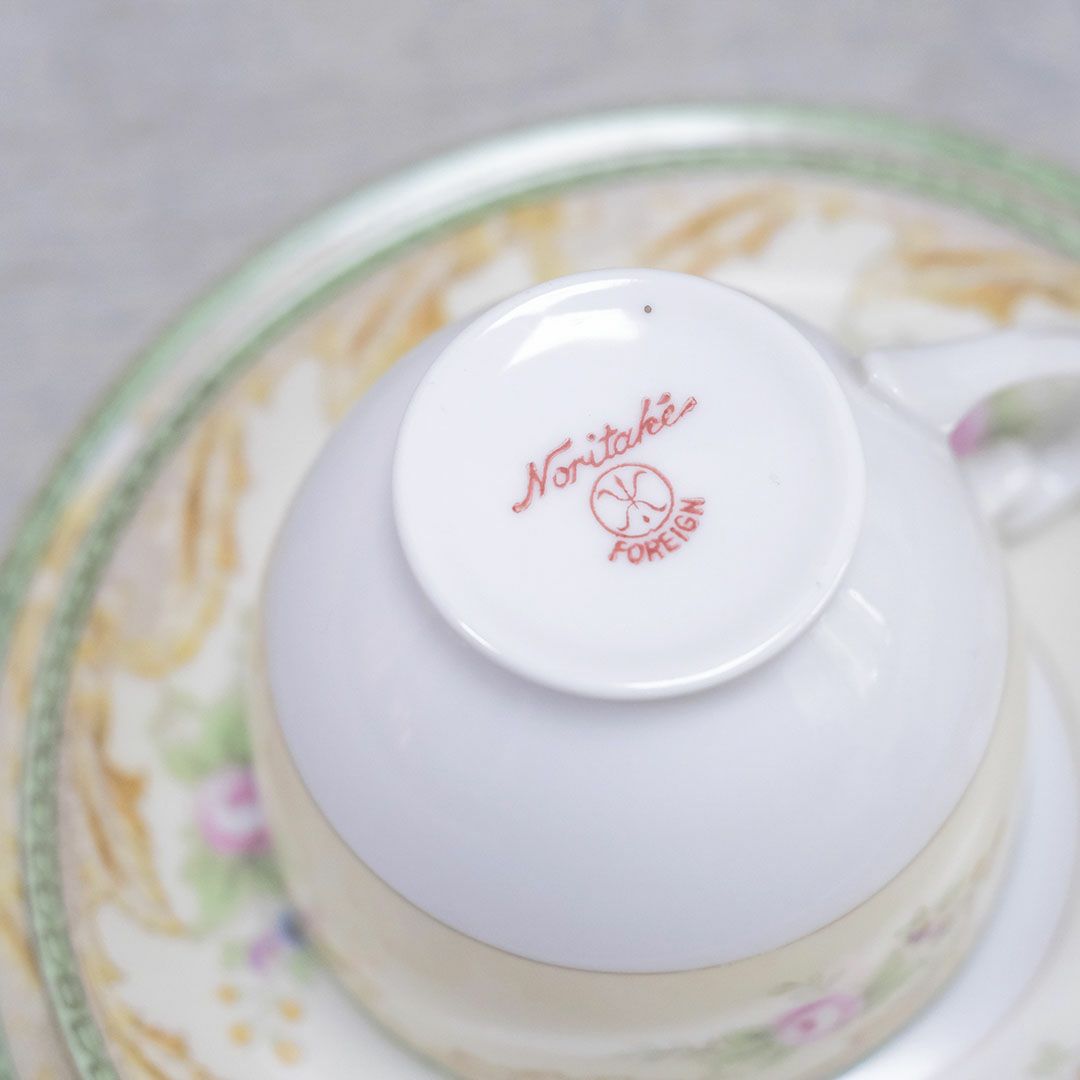 ヴィンテージティーカップトリオ Noritake ノリタケ FOREIGN6