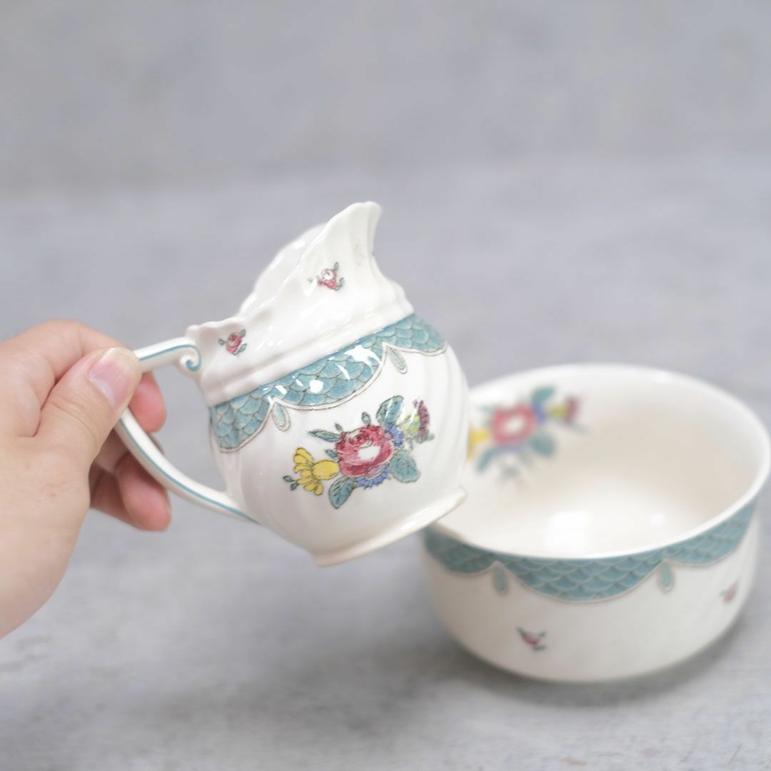 アンティーク ROYAL DOULTON ロイヤルドルトン  ミルクジャグ シュガーボウルイギリス05