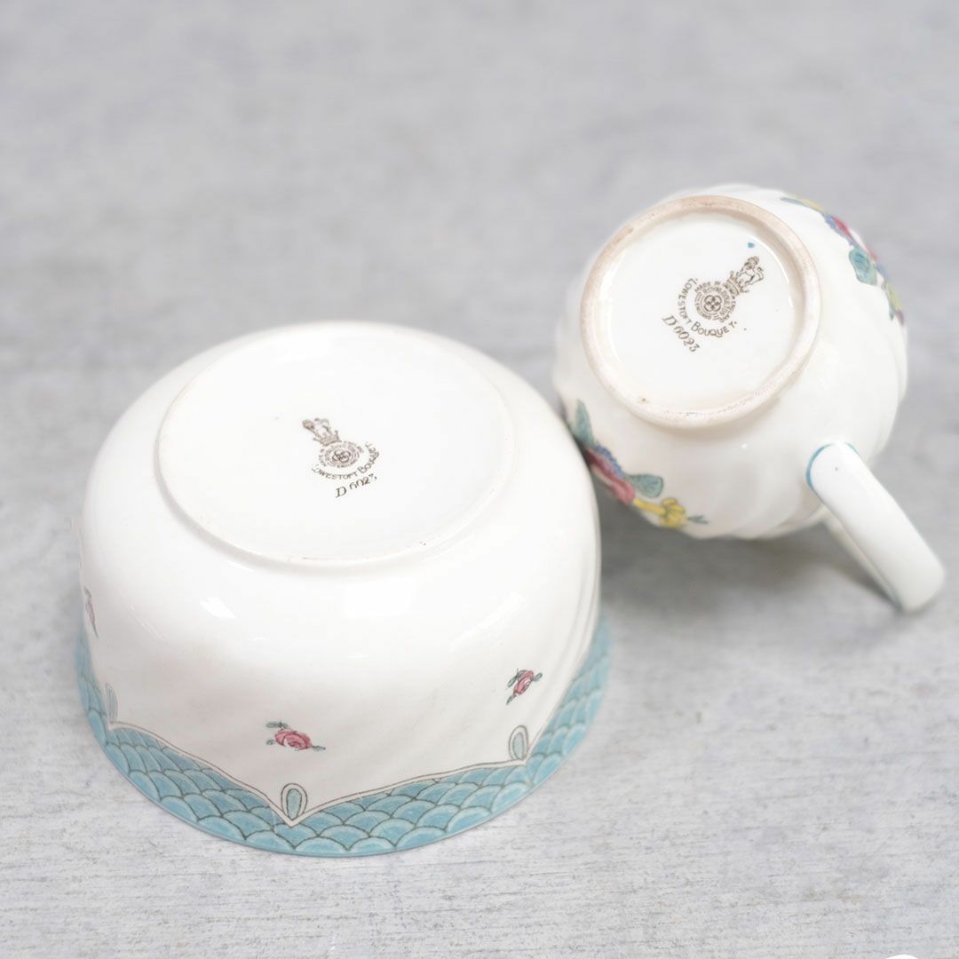 アンティーク ROYAL DOULTON ロイヤルドルトン  ミルクジャグ シュガーボウルイギリス