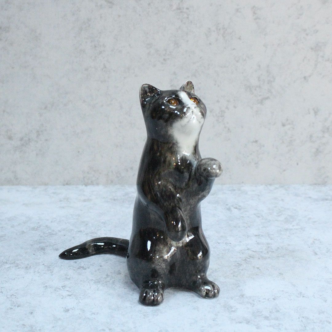 ヴィンテージ WINSTANLEY CAT/ケンジントンキャット ハチワレ イギリス 陶芸作家Jenny Winstanley1