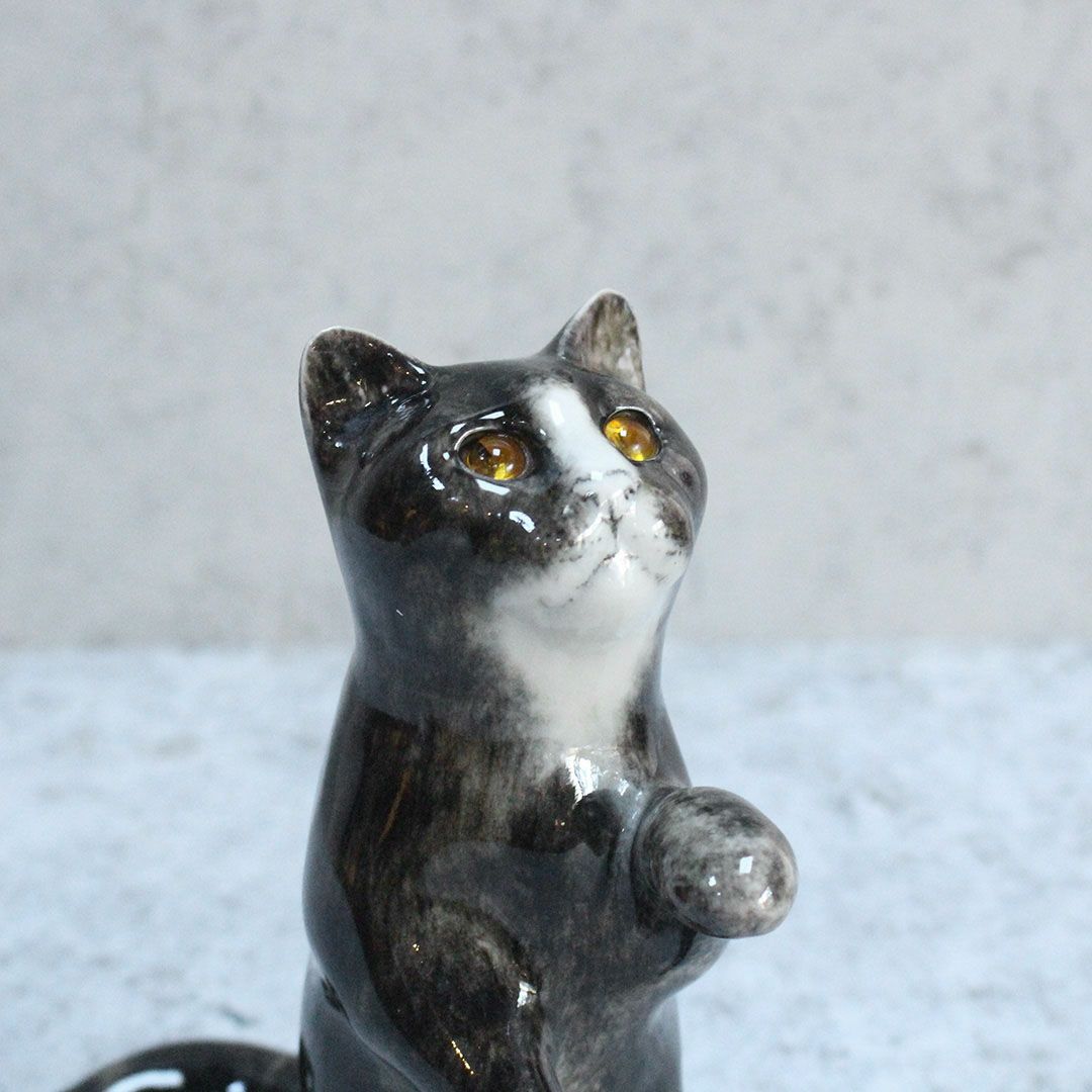 ヴィンテージ WINSTANLEY CAT/ケンジントンキャット ハチワレ イギリス 陶芸作家Jenny Winstanley6