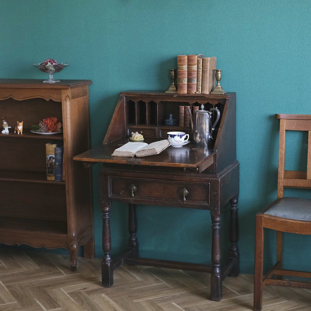 アンティーク 小さなライティングビューロー イギリス 机/アンティーク家具01