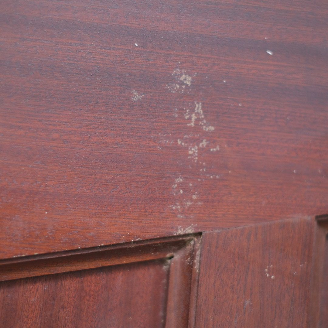 アンティークドア・マホガニー イギリス ガラスと木製 玄関ドア 建具/アンティーク家具