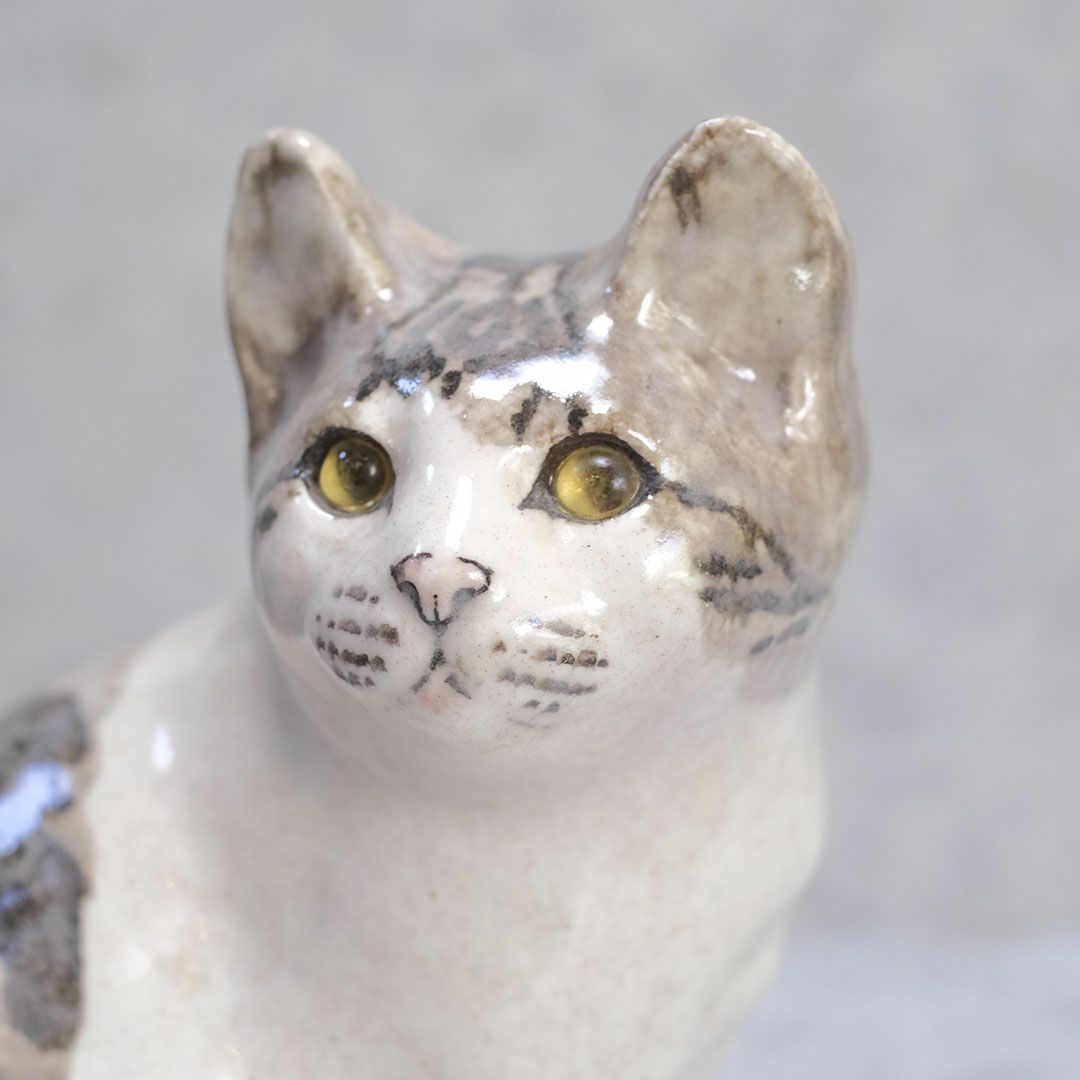 ヴィンテージWINSTANLEY CAT/ケンジントンキャット イギリス 陶芸作家Jenny Winstanley猫のオブジェ3