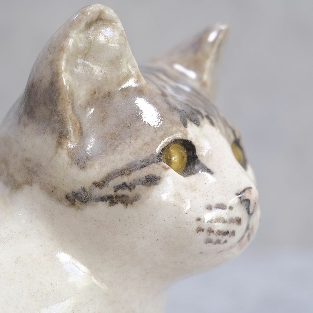 ヴィンテージWINSTANLEY CAT/ケンジントンキャット イギリス 陶芸作家Jenny Winstanley猫のオブジェ5