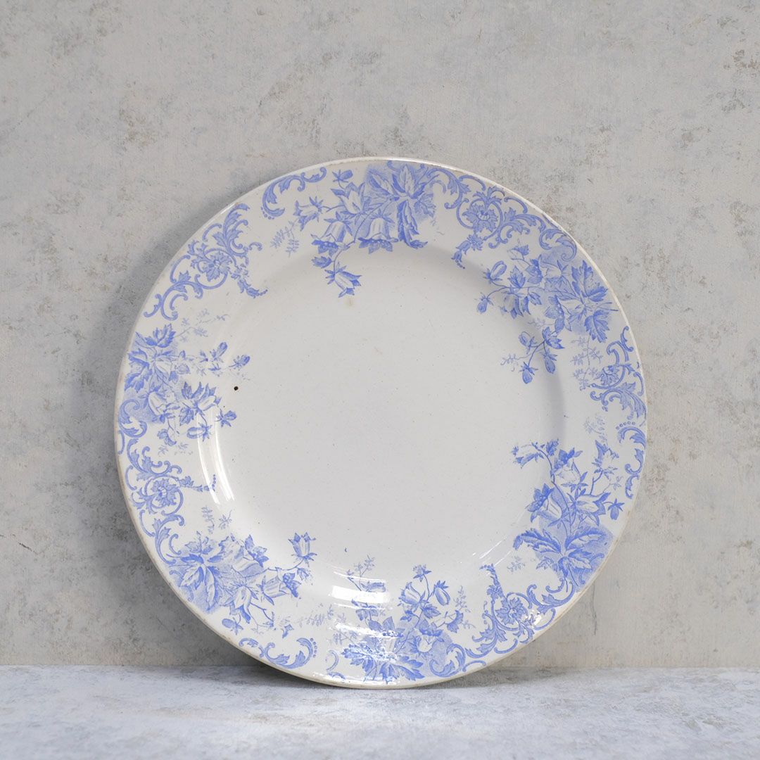 アンティーク皿 サンタマン窯（Saint-Amand） CAMPANULE アンティーク食器