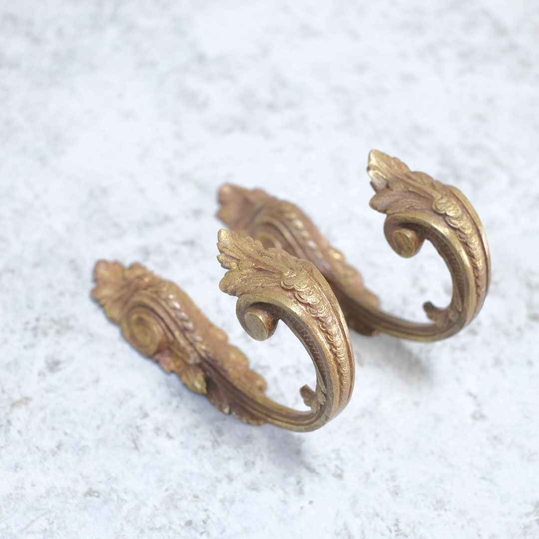 アンティーク カーテンホルダー ペア フランス カーテンタイバックス