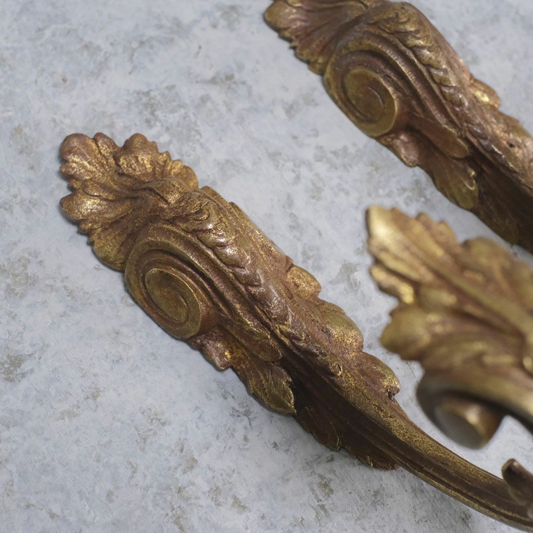 アンティーク カーテンホルダー ペア フランス カーテンタイバックス