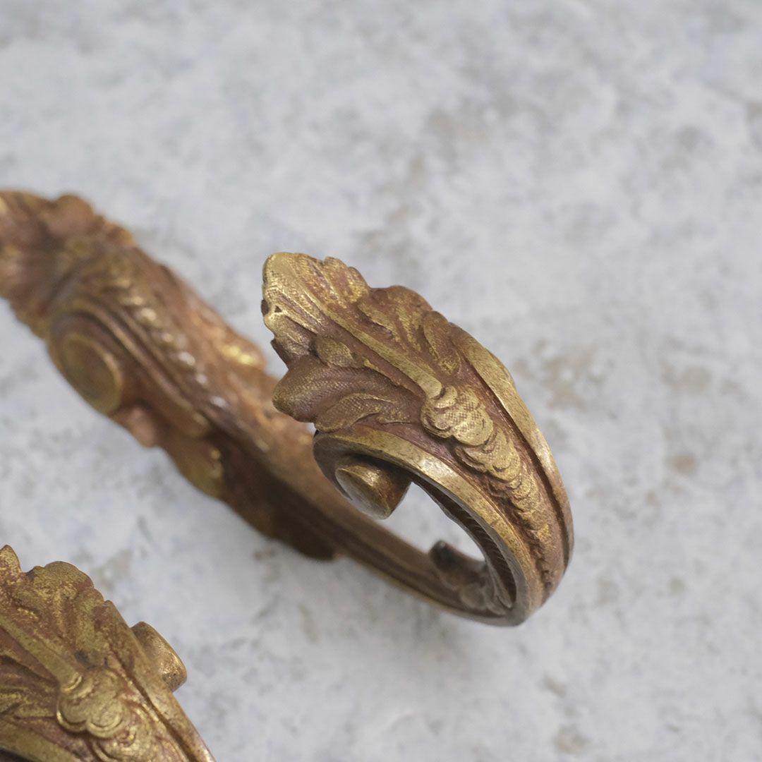 アンティーク カーテンホルダー ペア フランス カーテンタイバックス