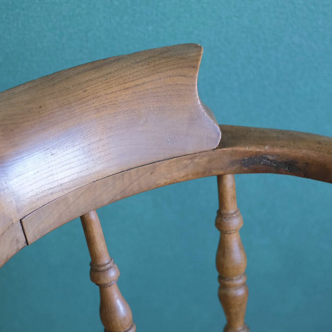 アンティーク スモーカーズチェア キャプテンズチェア アームチェア 肘掛け椅子 アンティーク家具11