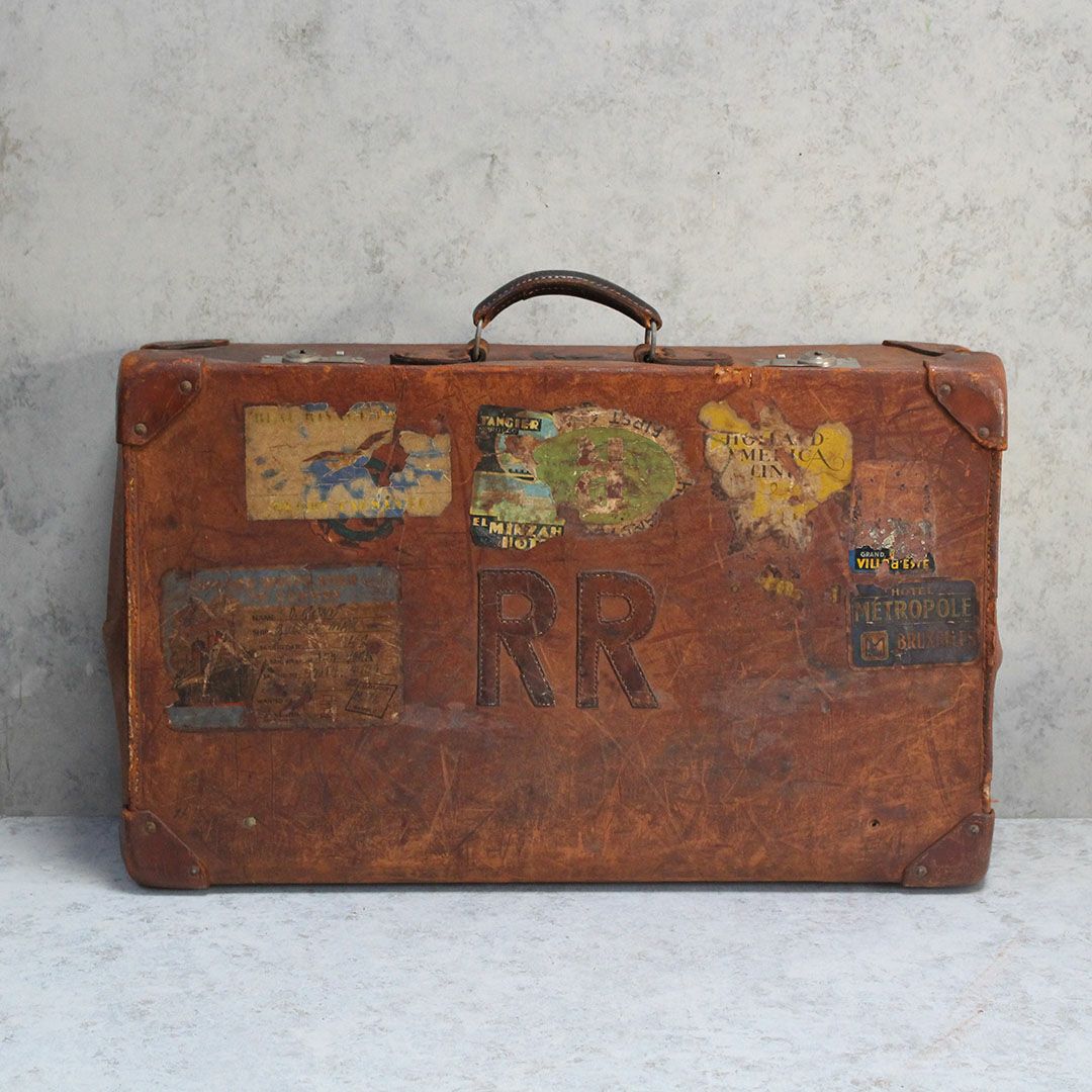 アンティークレザートランク スーツケース イギリス 本革4