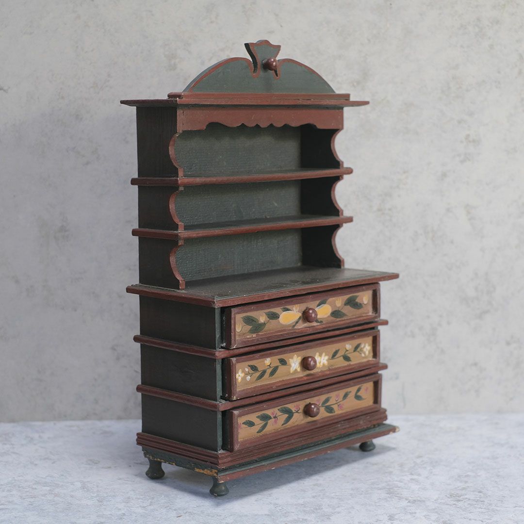 アンティーク ミニチュアカップボード フランス ミニチュア家具