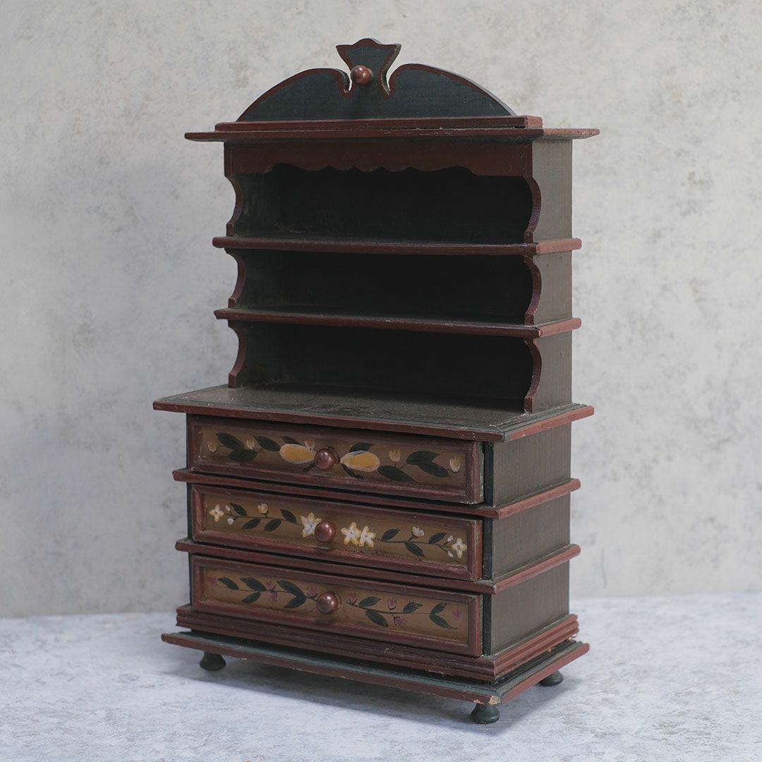 アンティーク ミニチュアカップボード フランス ミニチュア家具