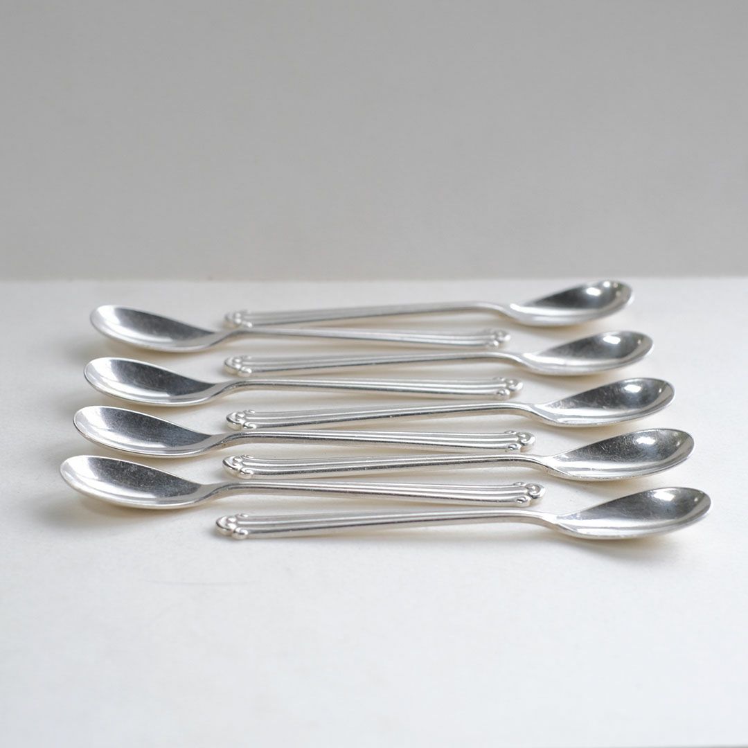 アンティーク コーヒースプーン フランス シルバープレート ティースプーン