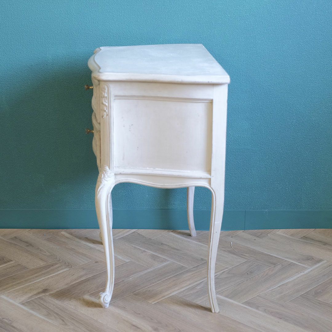 ヴィンテージ フレンチ ドロワーチェスト タンス 白 シャビーシック アンティーク家具