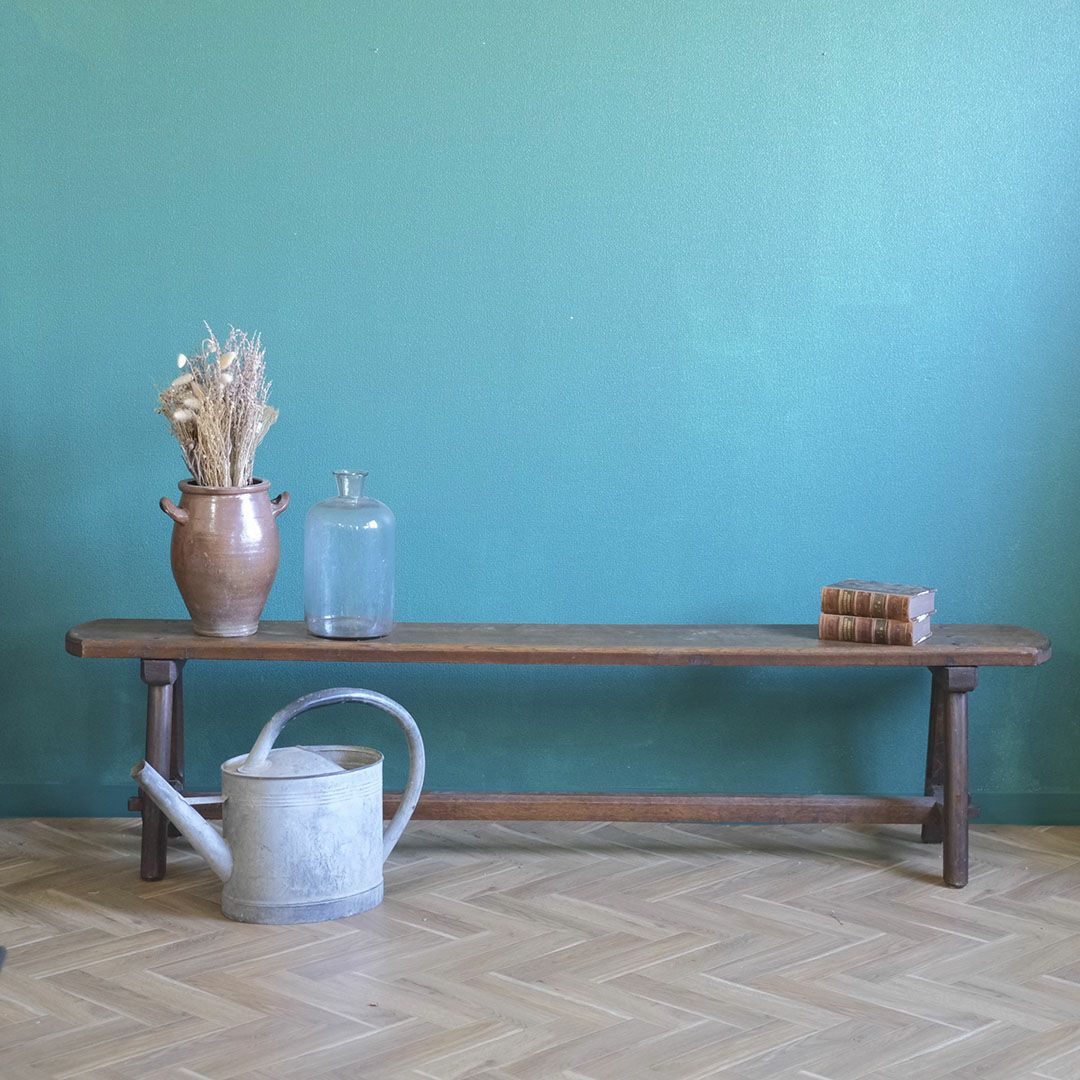 アンティークベンチ フランス 木製 シンプルな長椅子 アンティーク家具2