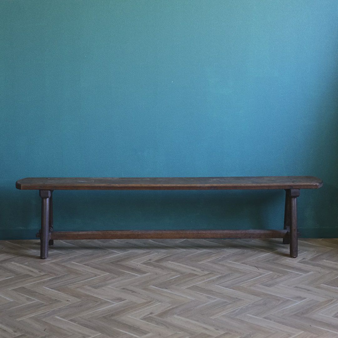 アンティークベンチ フランス 木製 シンプルな長椅子 アンティーク家具3
