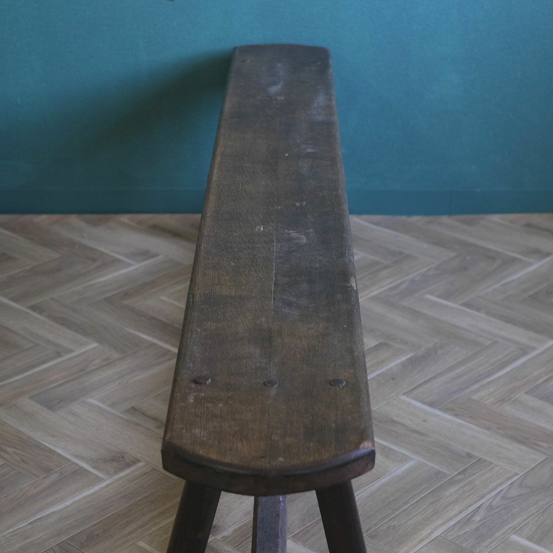 アンティークベンチ フランス 木製 シンプルな長椅子 アンティーク家具5