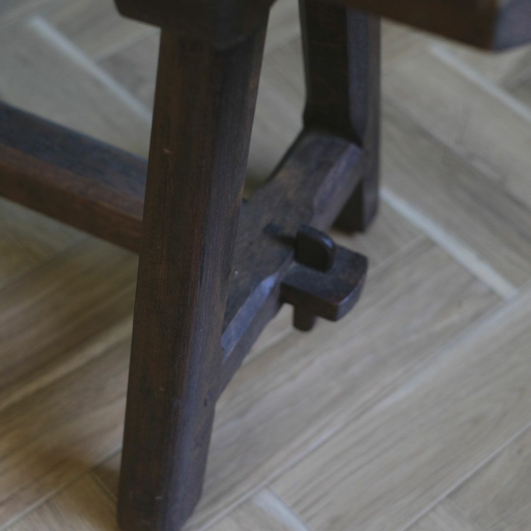 アンティークベンチ フランス 木製 シンプルな長椅子 アンティーク家具10