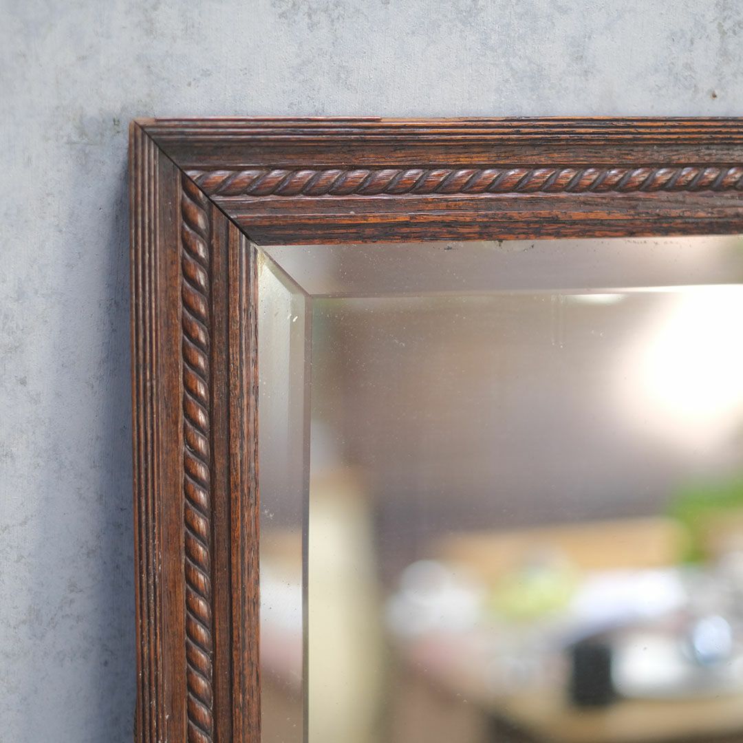 アンティーク 鏡 木製フレーム イギリス 壁掛けミラー