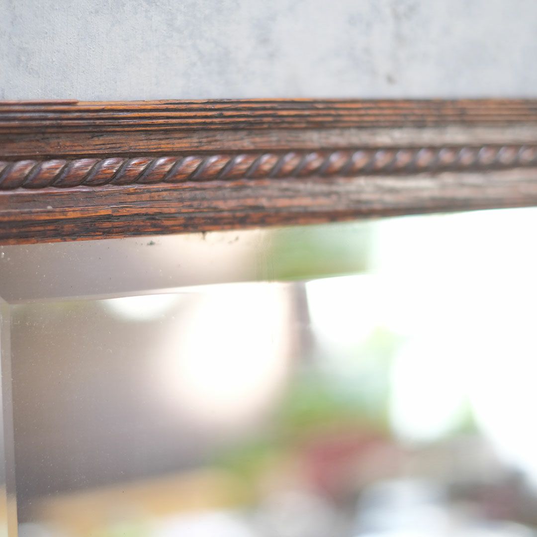 アンティーク 鏡 木製フレーム イギリス 壁掛けミラー