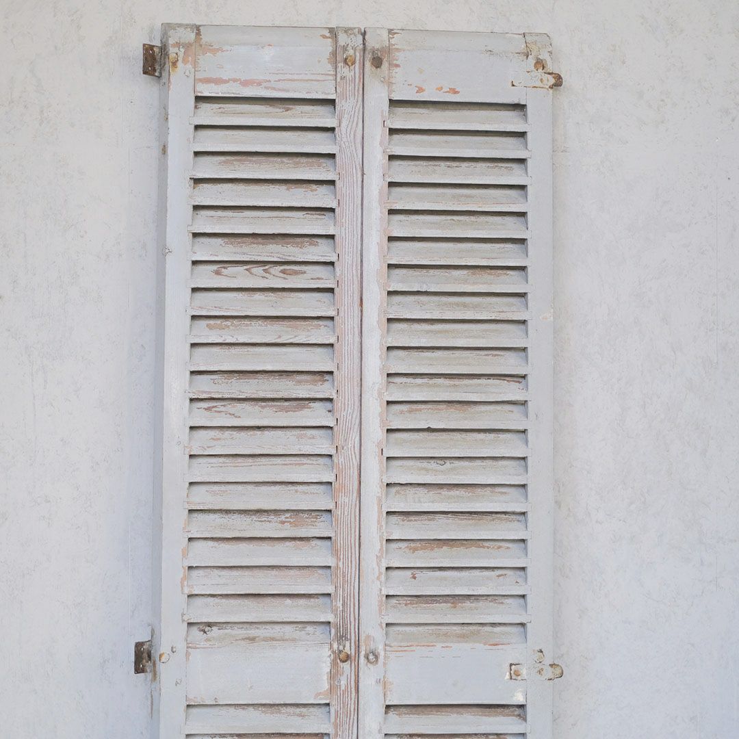 ンティーク 鎧戸ヴォレ フランス ルーバー 雨戸 アンティークドア家具2