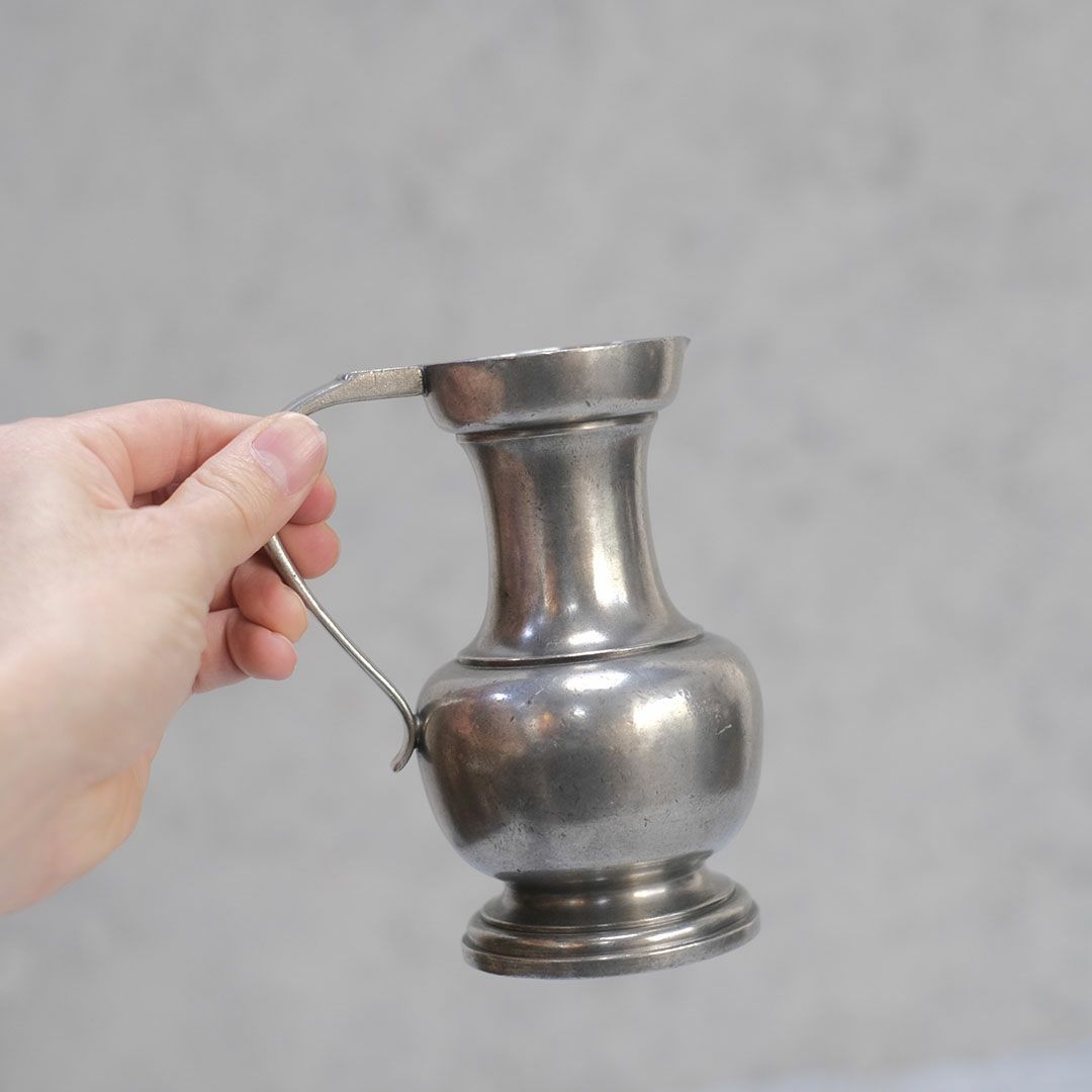 アンティーク エタンピッチャー フランス 錫 ジャグ