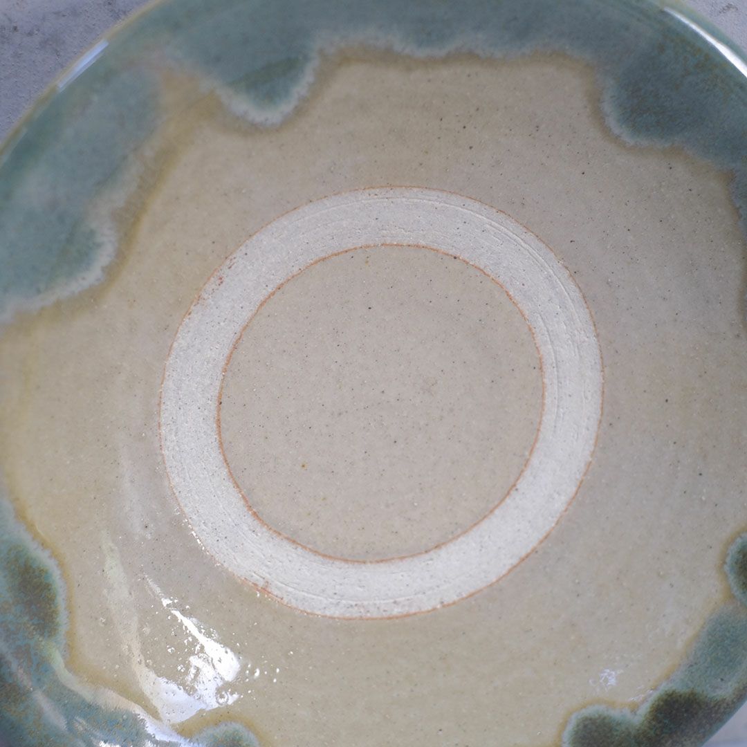 やちむん 沖縄 松田共司 7.5寸皿B 読谷村北窯 一点物 大皿