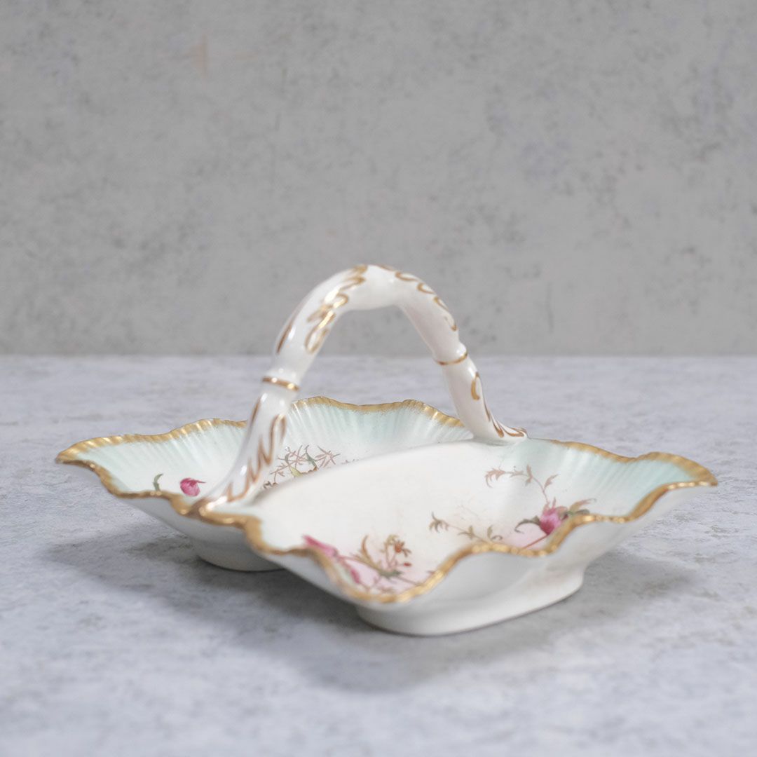 アンティーク キャンディーディッシュ バスケット イギリス Wiltshaw & Robinson