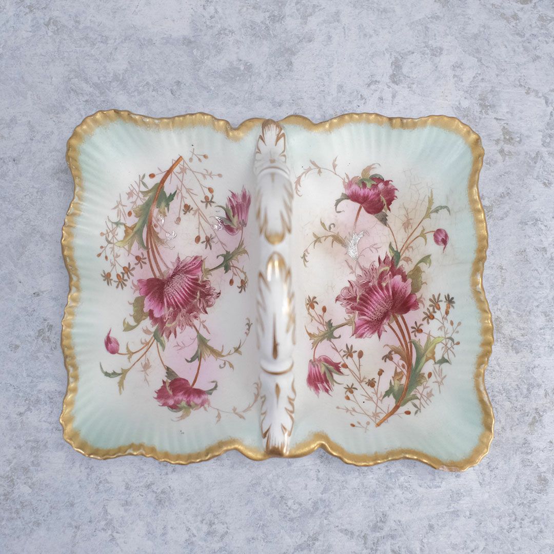 アンティーク キャンディーディッシュ バスケット イギリス Wiltshaw & Robinson