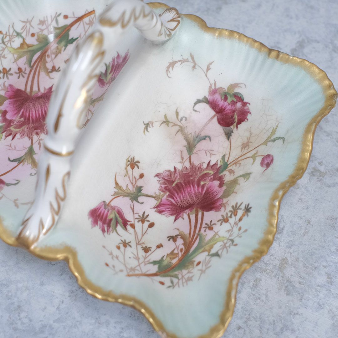 アンティーク キャンディーディッシュ バスケット イギリス Wiltshaw & Robinson