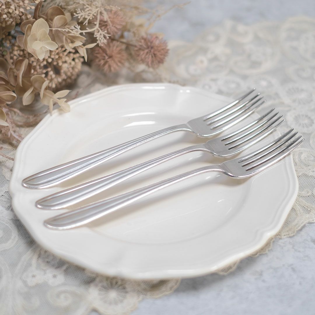 ヴィンテージディナーフォーク シルバープレート イギリス1