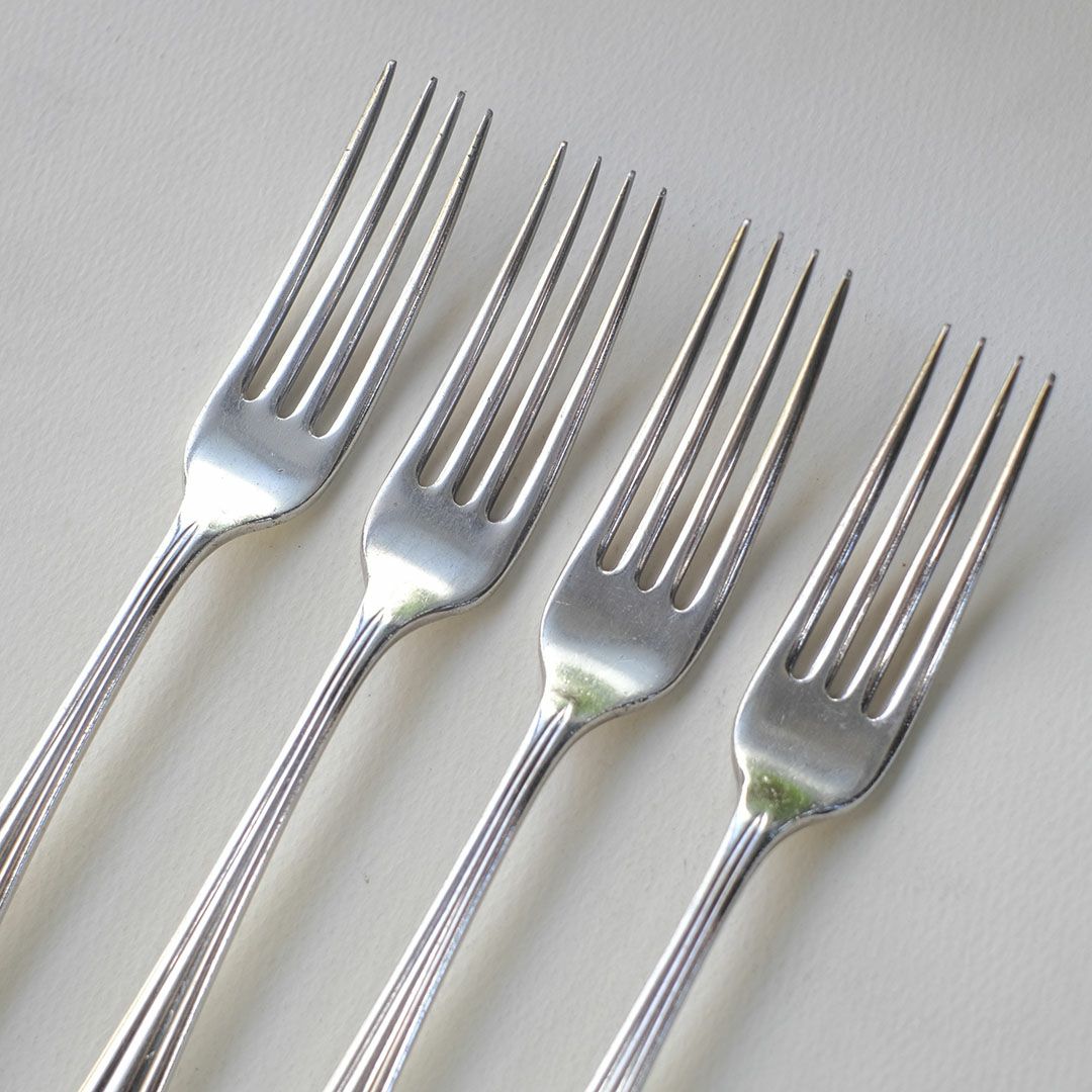 ヴィンテージディナーフォーク シルバープレート イギリス4