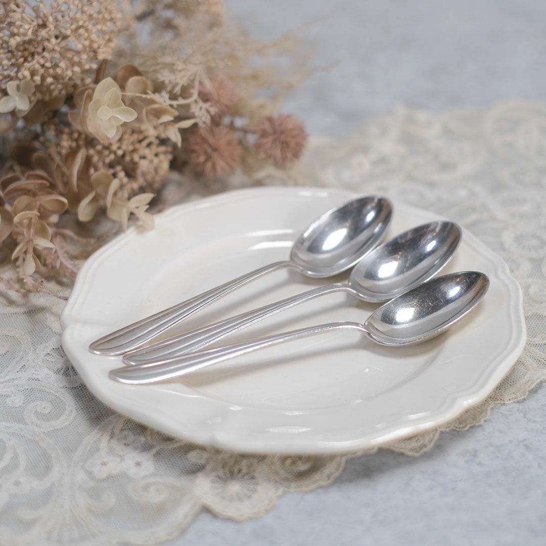 ヴィンテージデザートスプーン シルバープレート イギリス