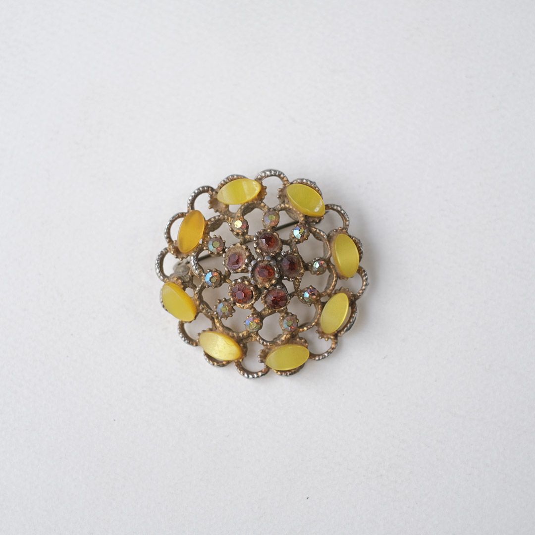 ヴィンテージコスチュームジュエリー イギリス ブローチ1