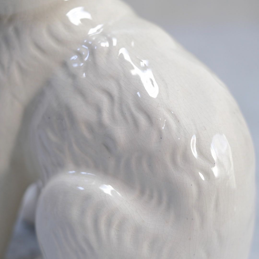 ヴィンテージ フィギュリン 猫の置物 イギリス マン島 RUSHTON POTTERY