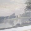 アンティーク リトグラフピクチャー湖畔の風景 イギリス 石版画 Combermere