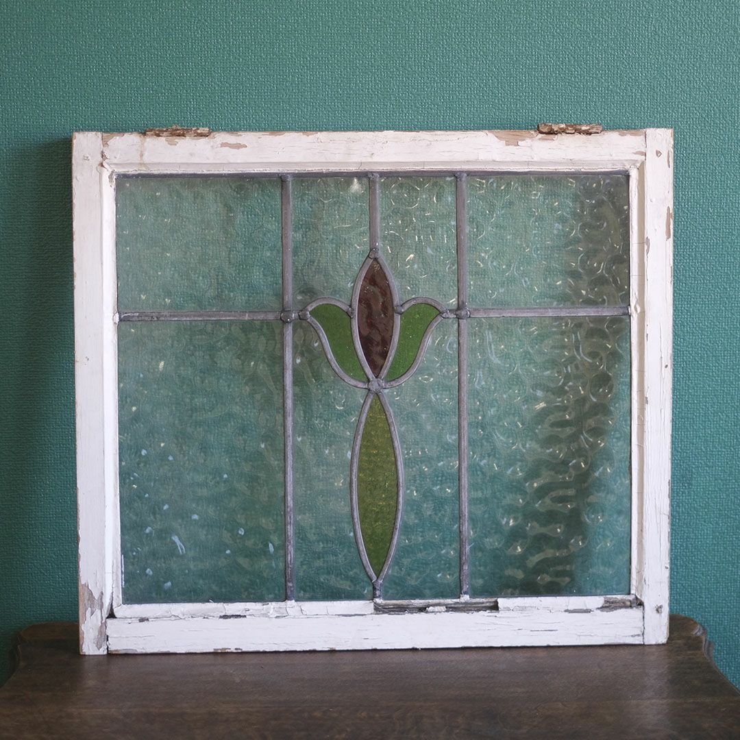 アンティーク ステンドグラス イギリス チューリップ1