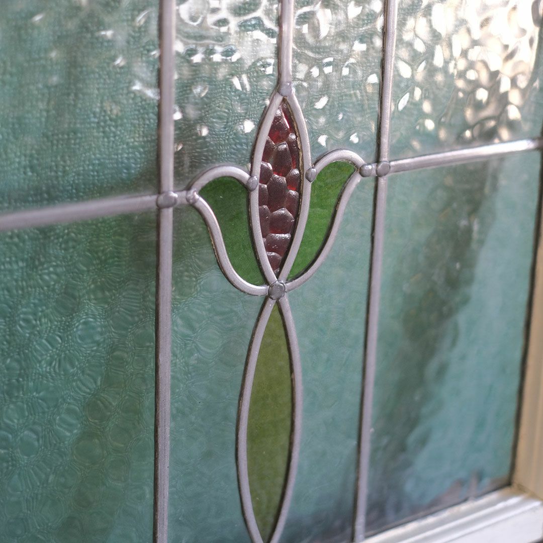 アンティーク ステンドグラス イギリス チューリップ2