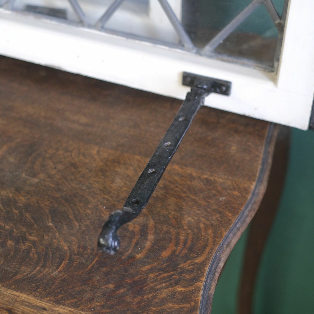 ヴィンテージ格子の小さなステンドグラス イギリス 古民家の窓 建具