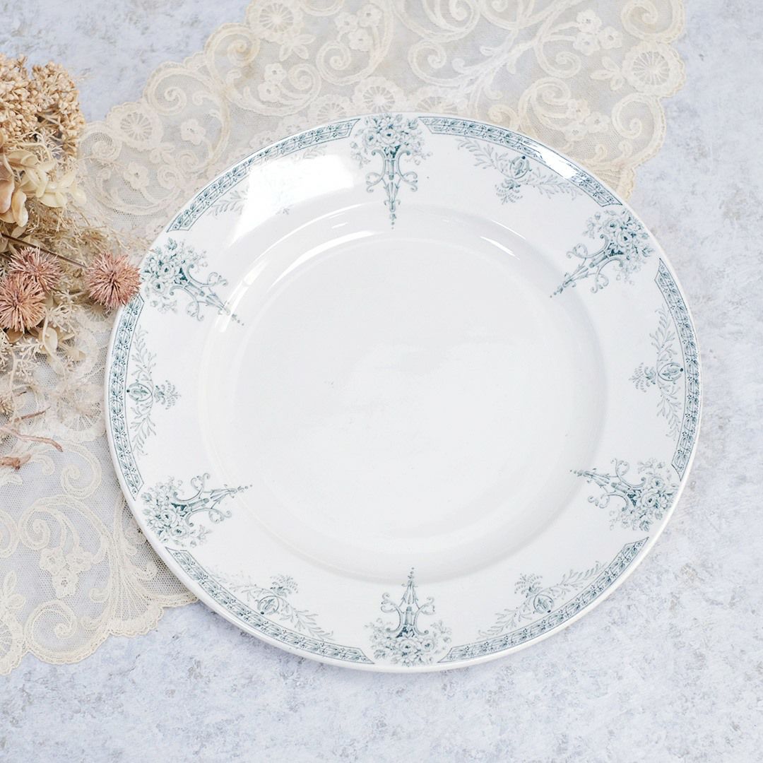 アンティーク大皿 LUGANO Luneville K&G リュネヴィルフランス アンティーク