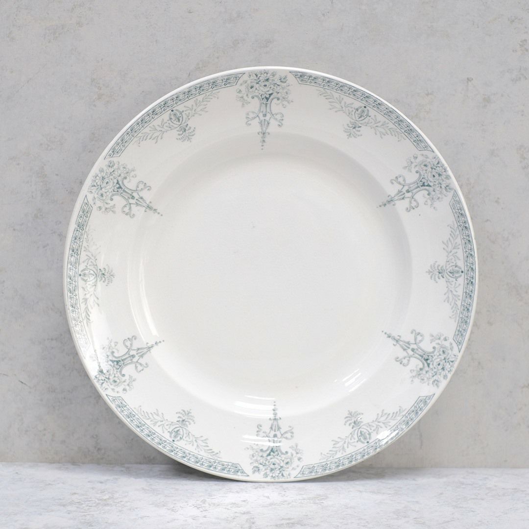 アンティーク大皿 LUGANO Luneville K&G リュネヴィルフランス アンティーク1