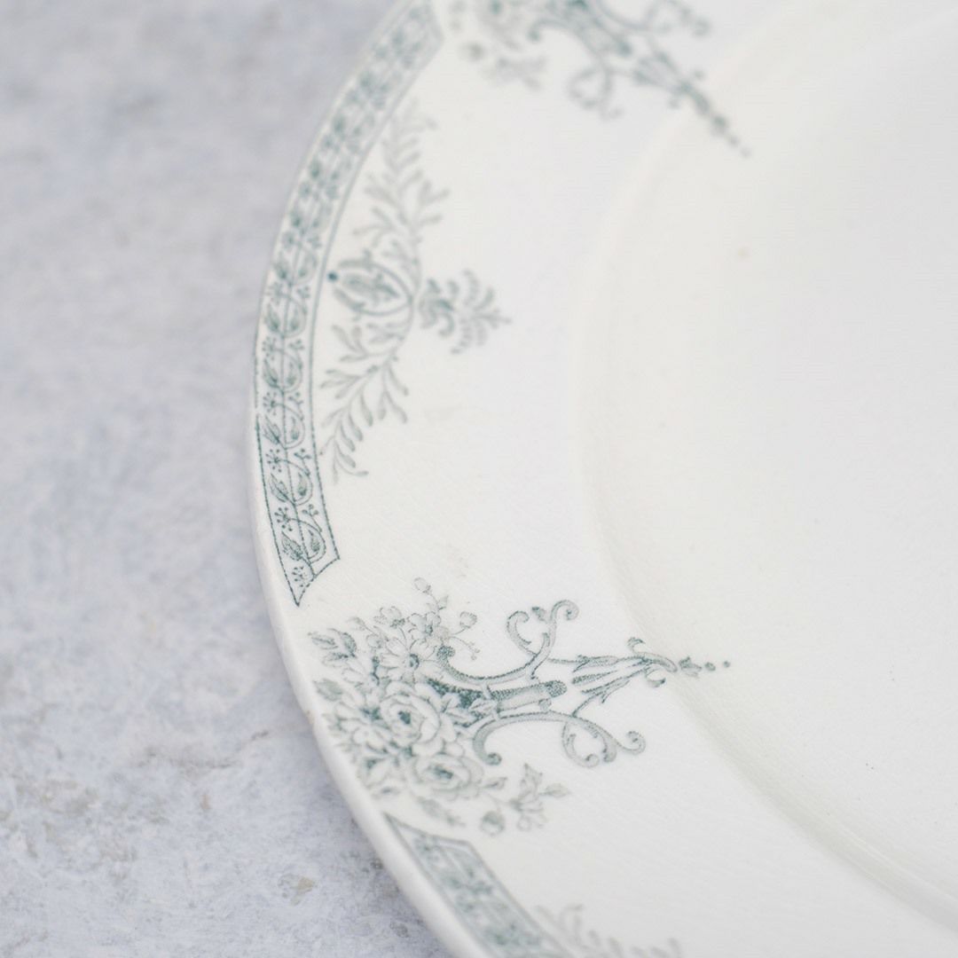 アンティーク大皿 LUGANO Luneville K&G リュネヴィルフランス アンティーク6