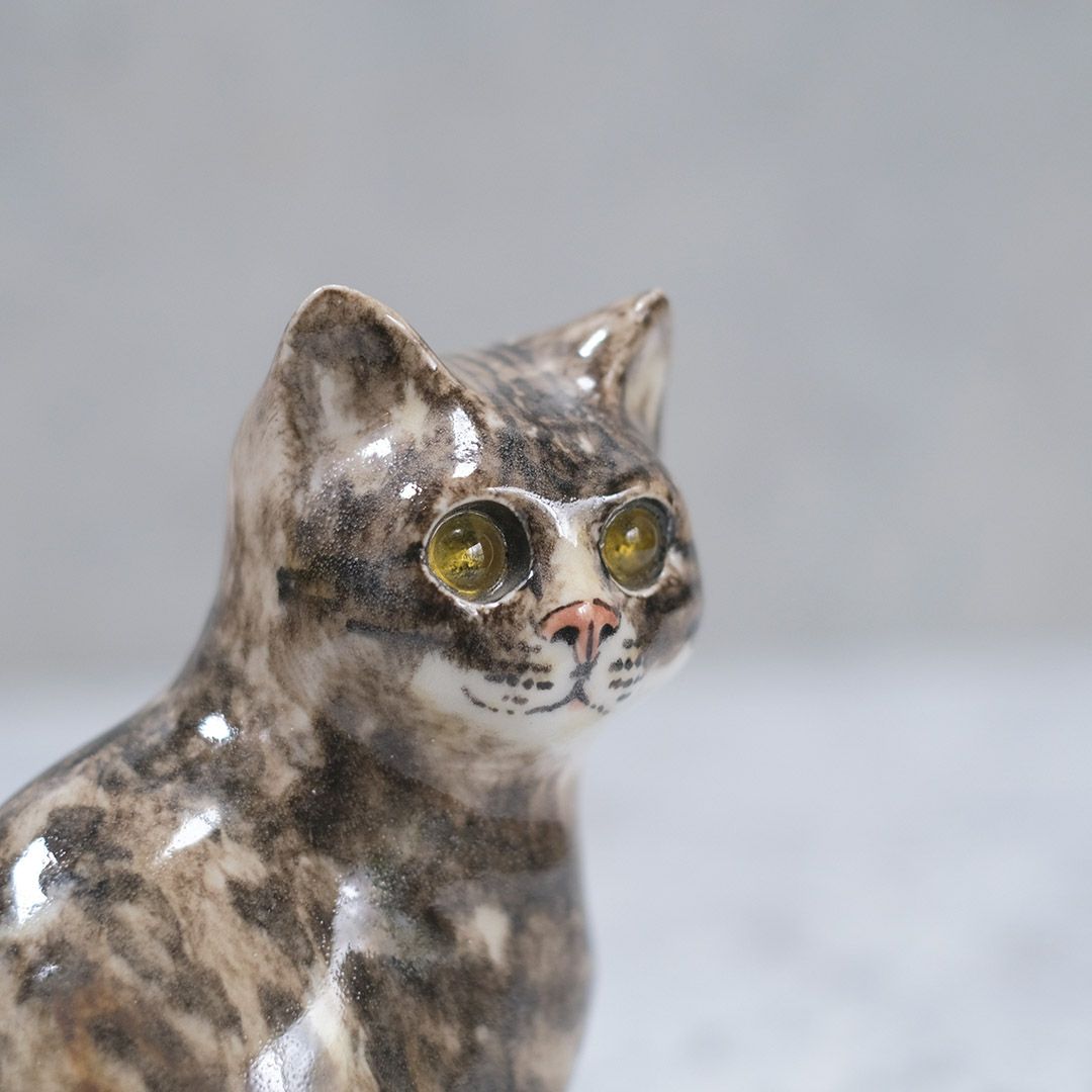  ヴィンテージ ウィンスタンレーキャット ケンジントンキャット アメリカンショートヘア イギリス 陶芸作家Jenny Winstanley 置物ny Winstanley 置物