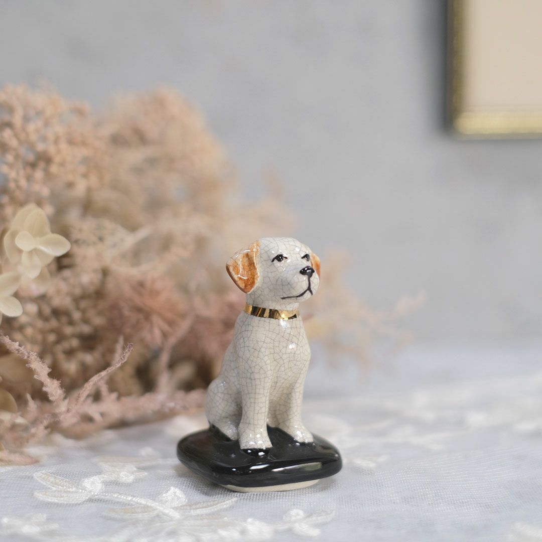 ヴィンテージフィギリン犬 イギリス 陶器 置物