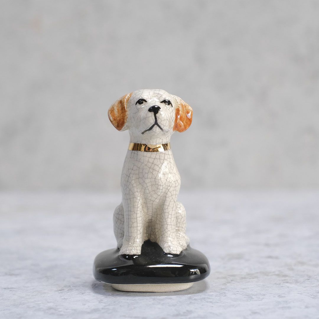 ヴィンテージフィギリン犬 イギリス 陶器 置物1