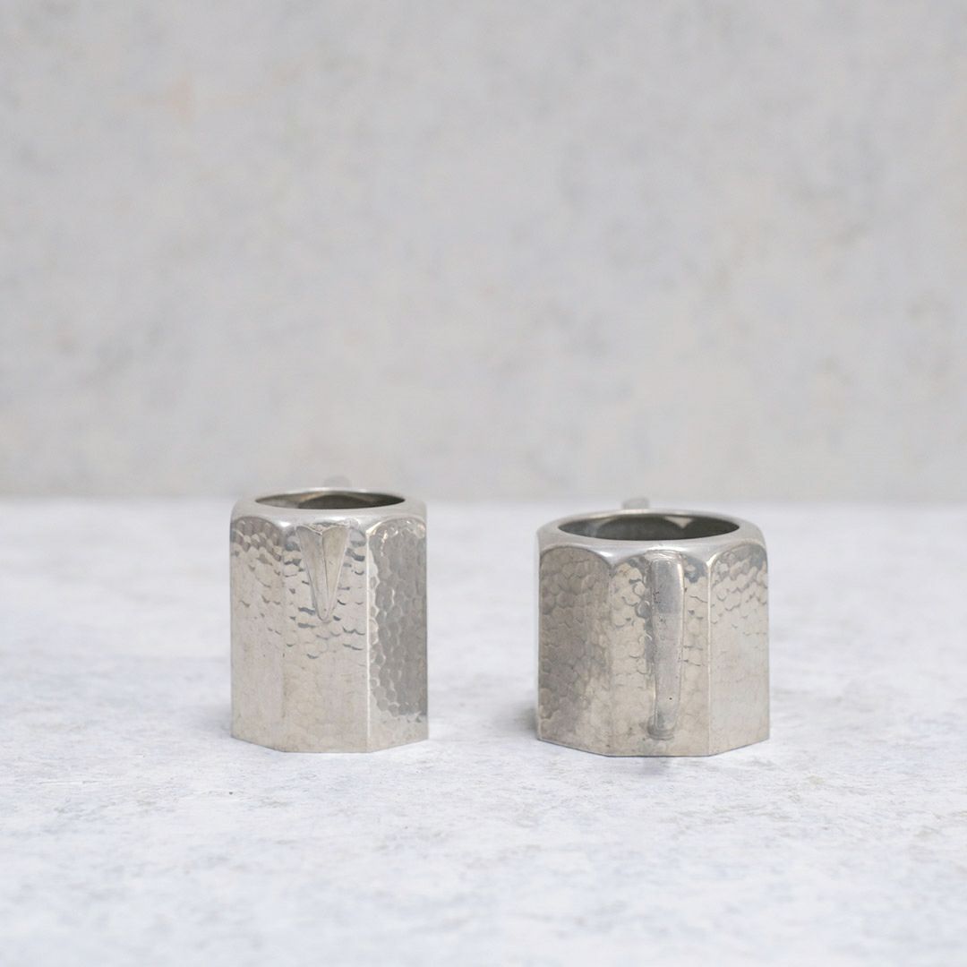 アンティークミルクポット シュガーボウル セット イギリス シルバープレート2