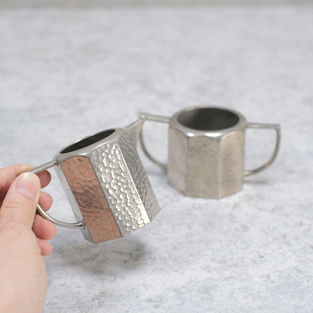 アンティークミルクポット シュガーボウル セット イギリス シルバープレート3